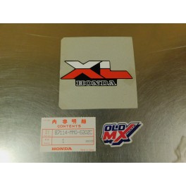 Sticker Honda XL 600 1986 87114-MM0-620ZC