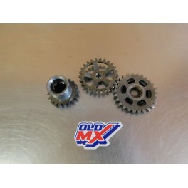 Pignons divers bas moteur Kawasaki 250 KXF 2009-2011