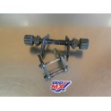 Pattes moteur + axes Honda 600 XLM