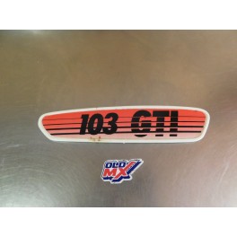 Plaque réservoir origine Peugeot 103 GTI