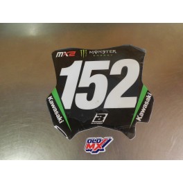 Autocollant plaque avant neuf Kawasaki 250 KXF 2017-2019