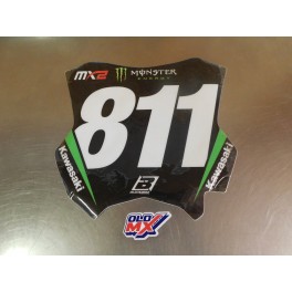 Autocollant plaque avant neuf Kawasaki 250 KXF 2017-2019