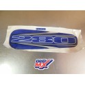 Autocollant de selle bleu neuf Gas Gas 280 TXT 2001 BT280138015EAZ