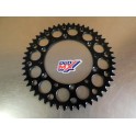 Couronne alu neuve 49 dents RENTHAL 112U-520 Kawasaki 200/250 KDX 1985-2005 / 125/250/450 KX/KX-F 1985-2024