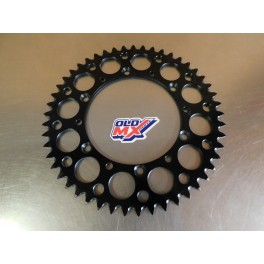 Couronne alu neuve 49 dents RENTHAL 112U-520 Kawasaki 200/250 KDX 1985-2005 / 125/250/450 KX/KX-F 1985-2024