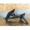 Support + cale pied passager gauche Kawasaki Z750 2007-2012