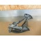Support + cale pied passager gauche Kawasaki Z750 2007-2012