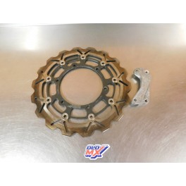 Disque de frein avant supermotard 320mm RSR + patte de déport Suzuki 400 DRZ