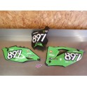 Kit plaques num&eacute;ro Kawasaki 250 KXF 2021-2023