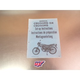 Manuel d'entretien Honda CB250RS 