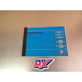 Livret de bord BMW R60/7 / R75/7 / R100/7 / R100S/R100RS