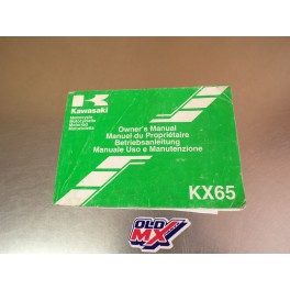 Manuel du propri&eacute;taire Kawasaki 65 KX
