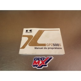 Manuel du propri&eacute;taire Kawasaki GPZ500S/ EX500-E7