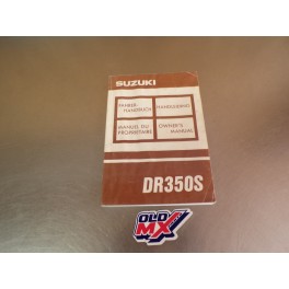 Manuel du propri&eacute;taire Suzuki 350 DR