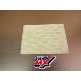 Manuel du propri&eacute;taire Honda 110/125 CG