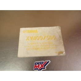 Manuel du propri&eacute;taire Yamaha 400/500 XV