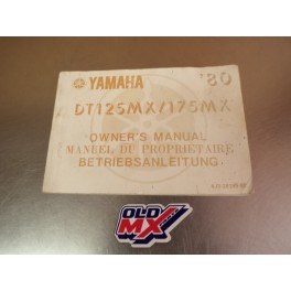 Manuel du propri&eacute;taire Yamaha 125/175 DTMX