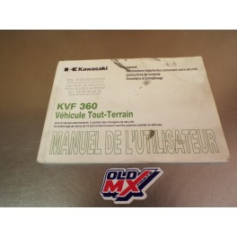 Manuel du propri&eacute;taire Kawasaki KVF 360