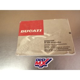 Manuel du propri&eacute;taire Ducati 600 Monster