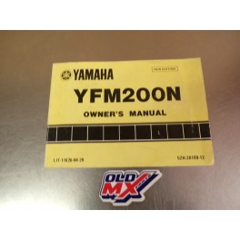 Manuel du propri&eacute;taire Yamaha 200 YFM