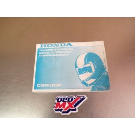 Manuel du propri&eacute;taire Honda CBR600F