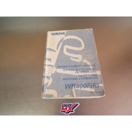 Manuel d&rsquo;atelier Yamaha WRF400 1998 d&rsquo;origine