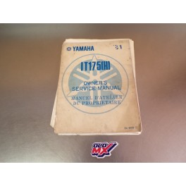 Manuel d&rsquo;atelier Yamaha IT175 1981 d&rsquo;origine