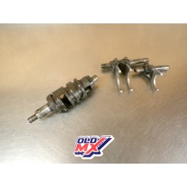 Barillet + fourchettes de s&eacute;lection Yamaha 125 DTMX