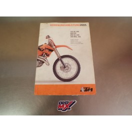 Manuel d'utilisation KTM EXC 125/250 SX 2005