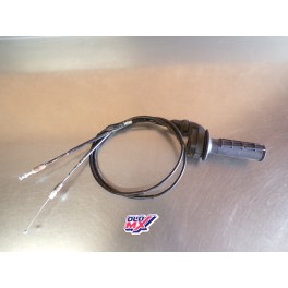 Poign&eacute;e + c&acirc;ble de gaz Yamaha 250 YZF 2006-2009