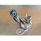 Cale pied + support gauche HONDA 750 Africa Twin RD04