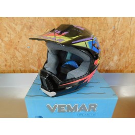 Casque moto cross Vemar neuf - Taille M - Vintage