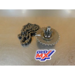 Pignon de transmission + chaine Honda 50 QR 