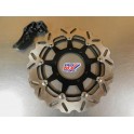 Disque de frein Supermotard 320mm + Patte déport Honda 250/450 CRF 2015-2023