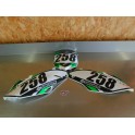 Plaques avant / arrière Kawasaki 450 KXF013-2016